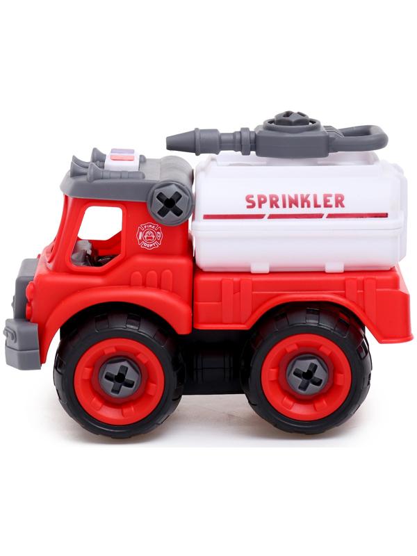 Конструктор винтовой «Пожарная машина», с отвёрткой, 29 деталей