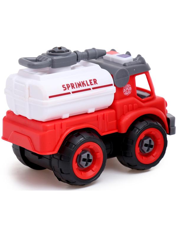 Конструктор винтовой «Пожарная машина», с отвёрткой, 29 деталей