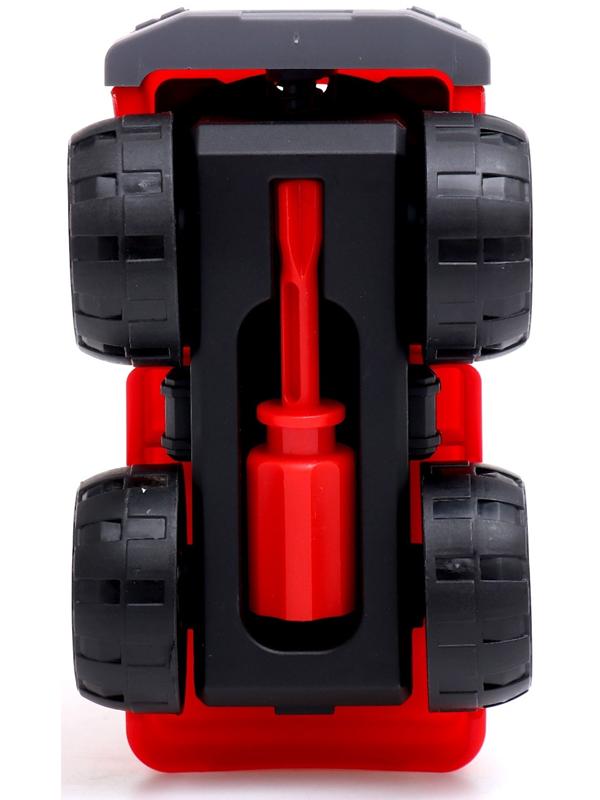 Конструктор винтовой «Пожарная машина», с отвёрткой, 29 деталей