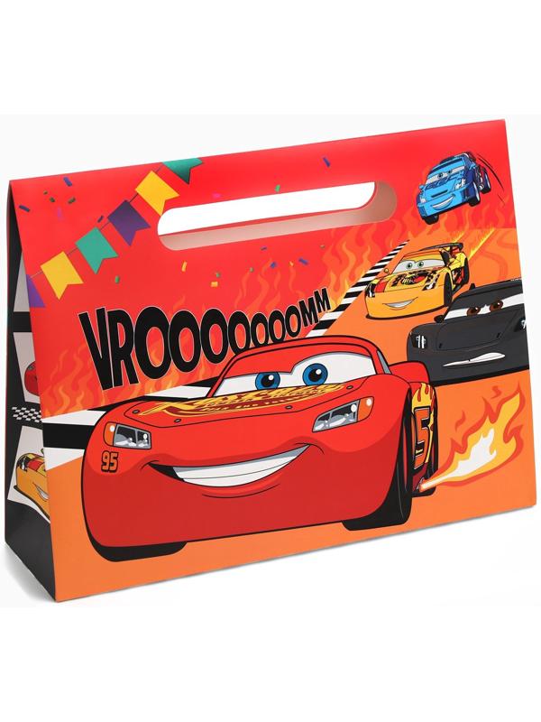 Пакет подарочный-коробка Champion, подарочная упаковка, 40×30×12 см, Тачки