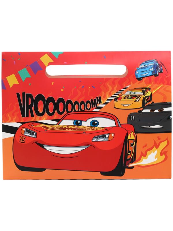 Пакет подарочный-коробка Champion, подарочная упаковка, 40×30×12 см, Тачки