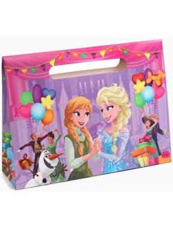 Пакет подарочный-коробка, подарочная упаковка «Поздравляю!»,40х30х12 см, Холодное сердце