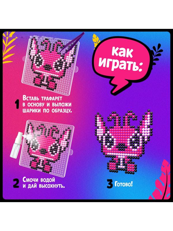 Аквамозаика «Стич с подружкой», более 800 шариков, 2 фигурки