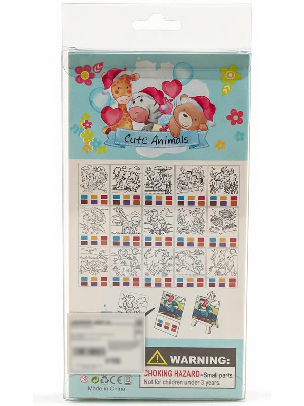 Водная раскраска «Животные», с кисточкой и мольбертом, виды МИКС