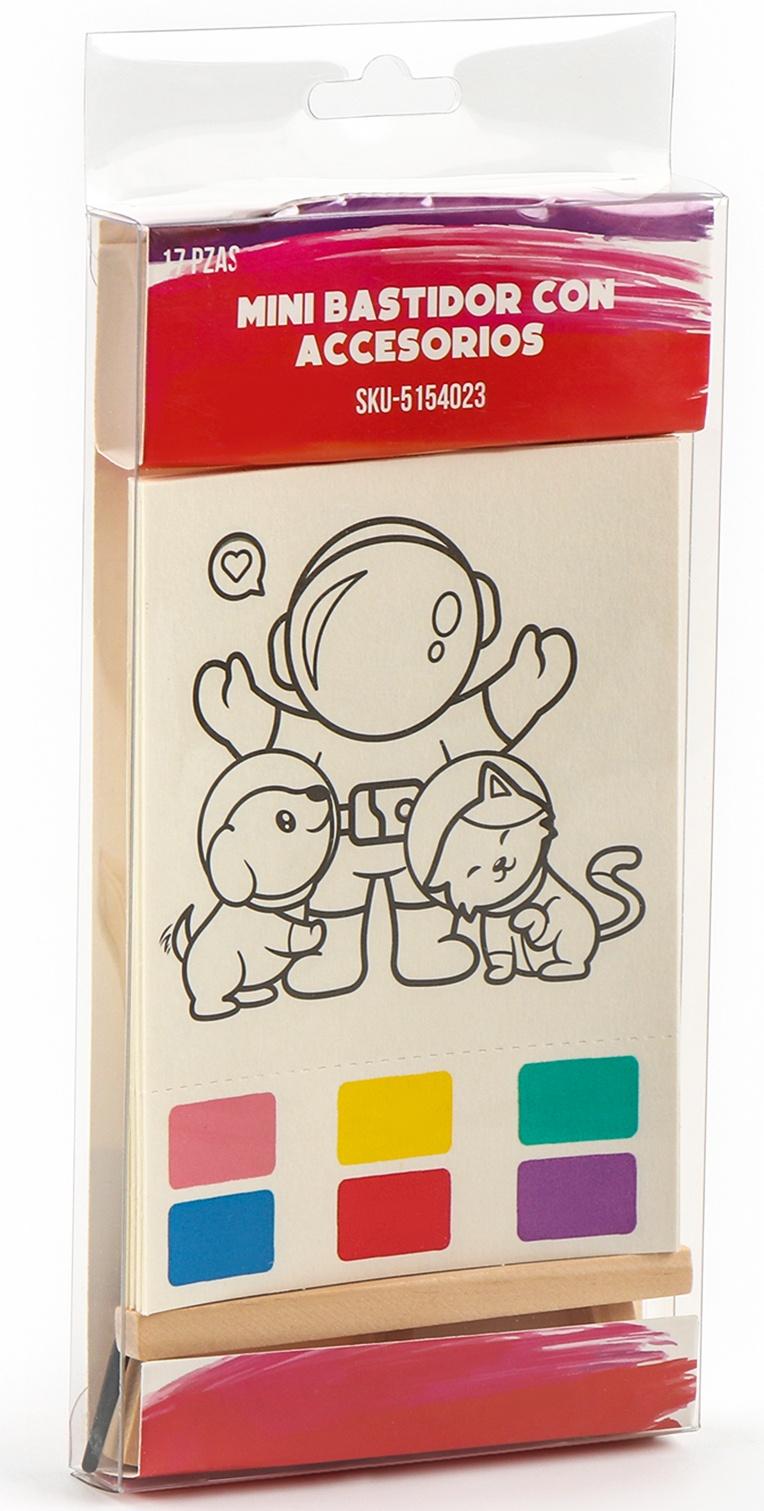 Водная раскраска «Космос», с кисточкой и мольбертом, виды МИКС