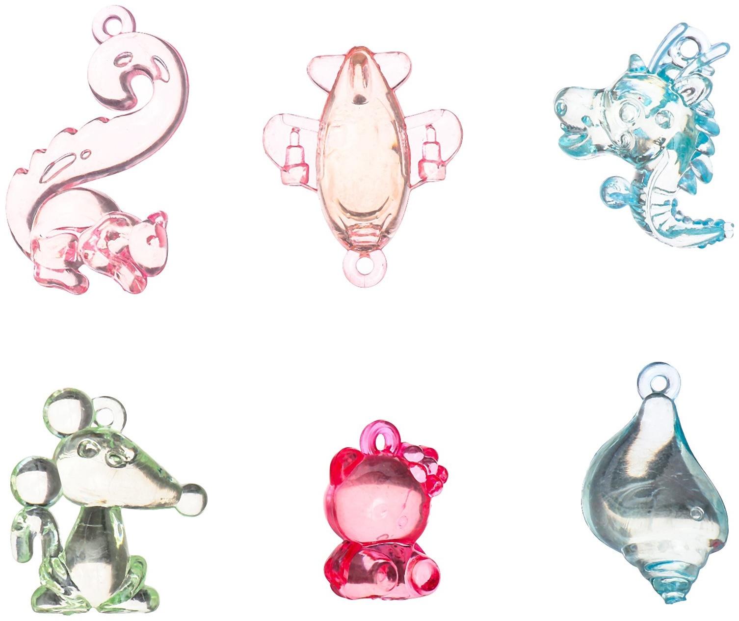 Набор для опытов «Эпоксидная смола», брелоки с наполнением, 3 молда