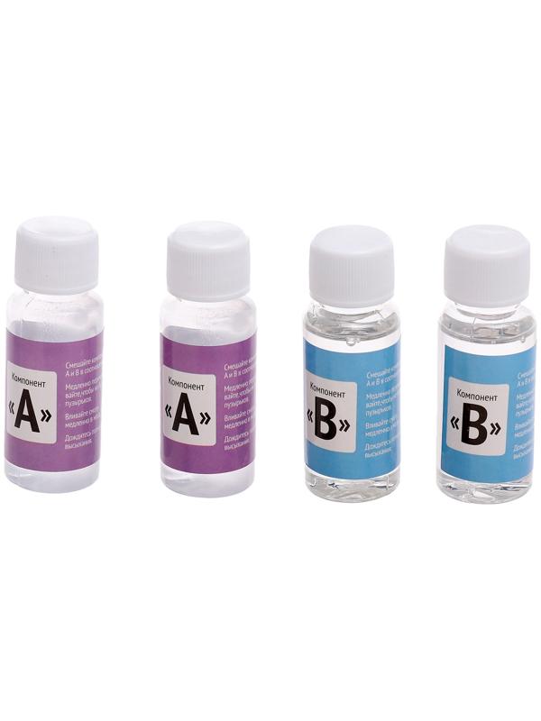 Набор для опытов «Эпоксидная смола», брелоки с наполнением, 3 молда