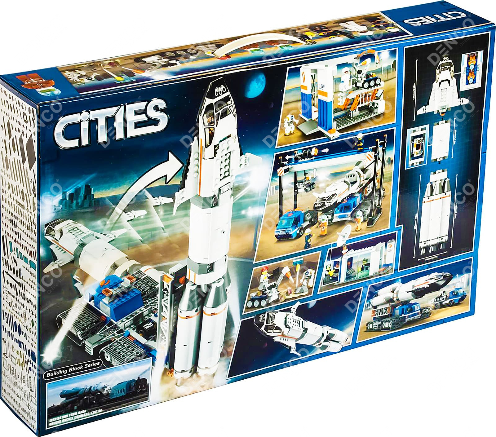 Конструктор lego city space port площадка для сборки и транспорт для перевозки ракеты 60229