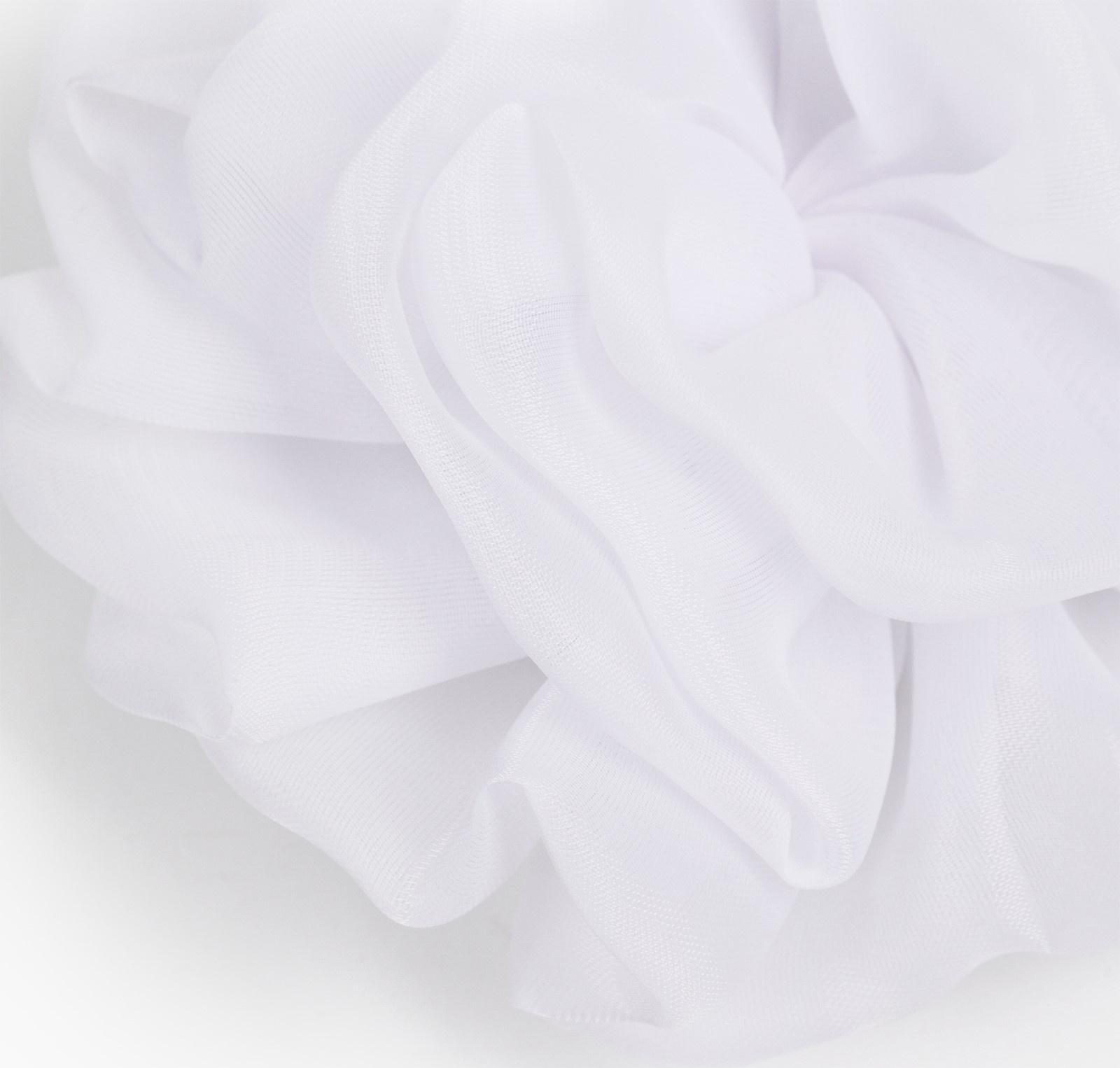 Бант для волос на резинке школьный, белый, 13 см, Принцессы