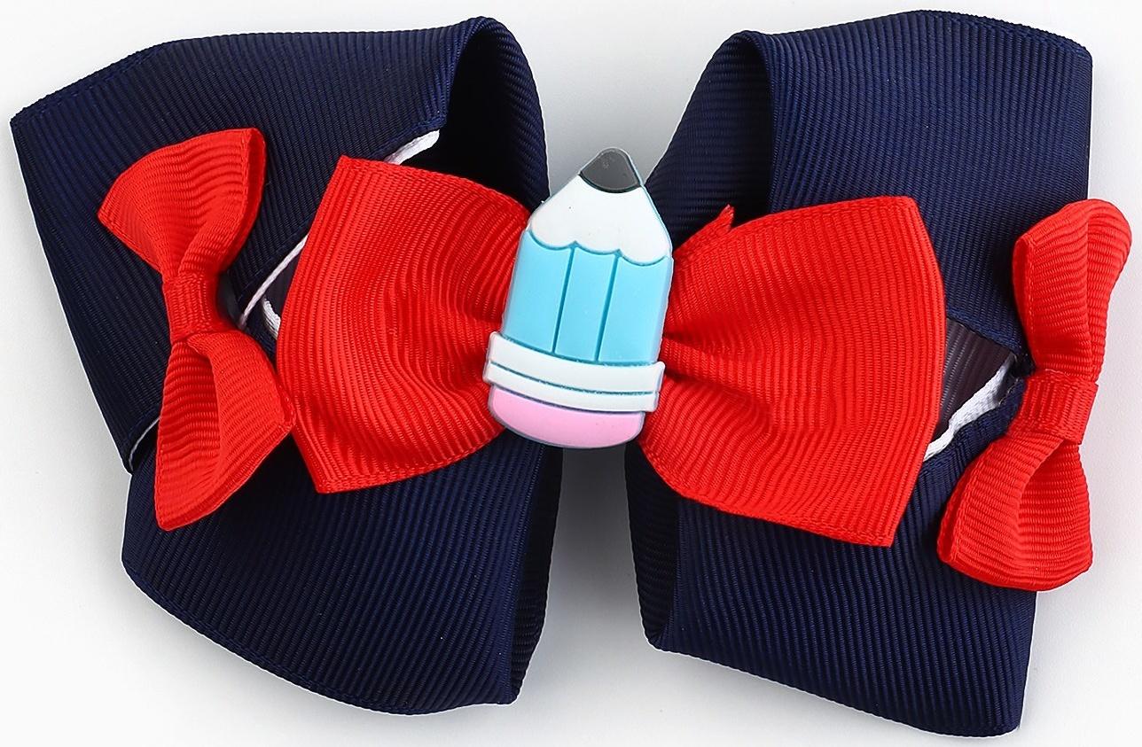 Бант для волос на заколке школьный, 12 см, Холодное сердце