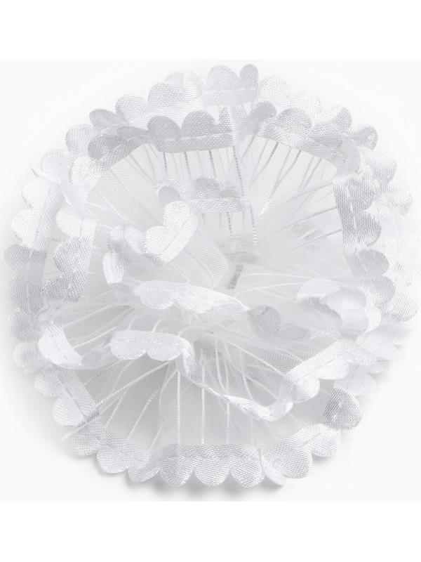 Бант для волос на резинке, белый, 2 штуки, 7 см, Коты аристократы