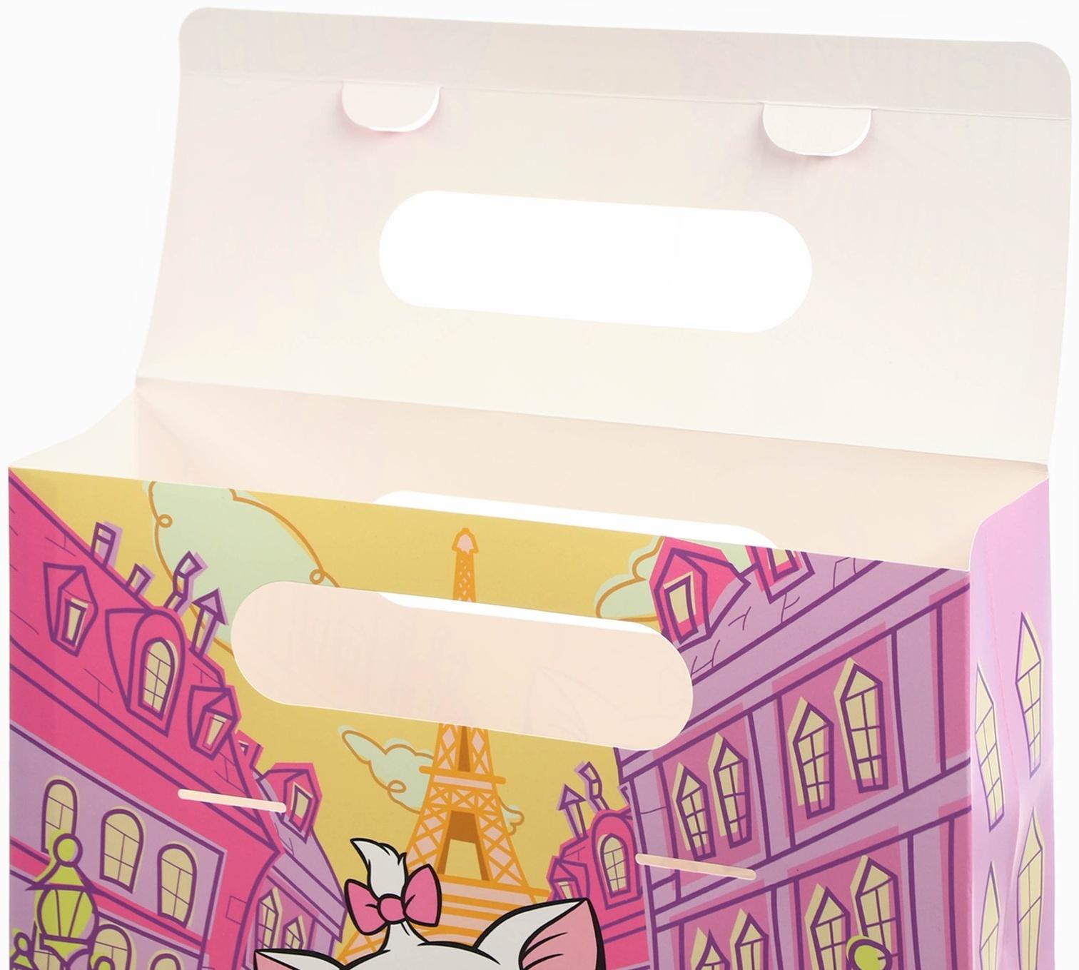 Пакет подарочный-коробка, Коты аристократы, 24х20х7 см