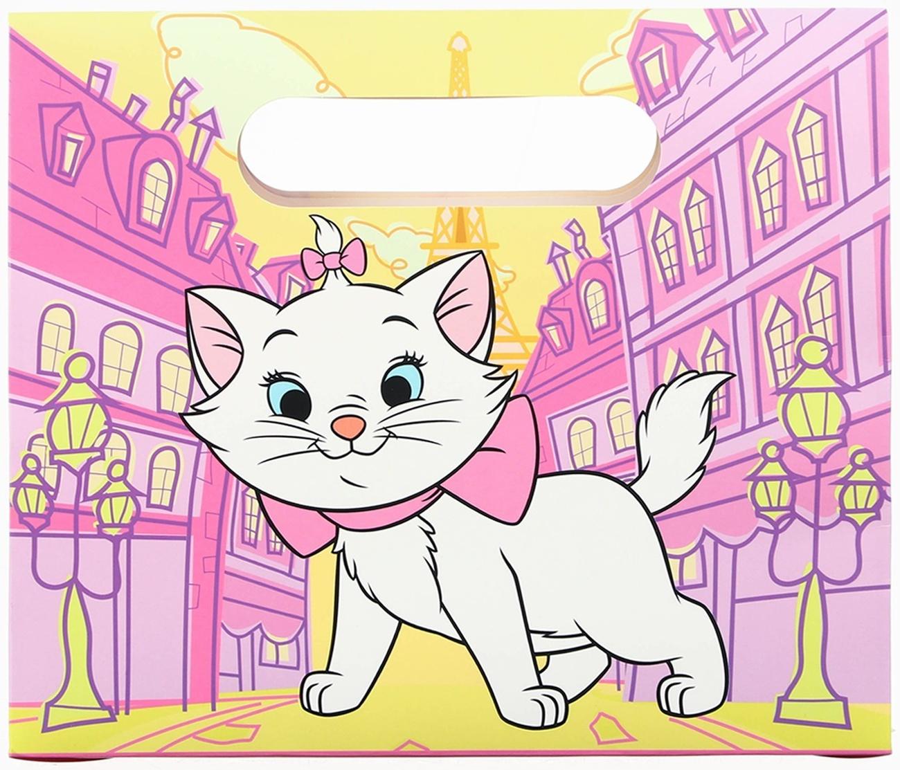 Пакет подарочный-коробка, Коты аристократы, 24х20х7 см