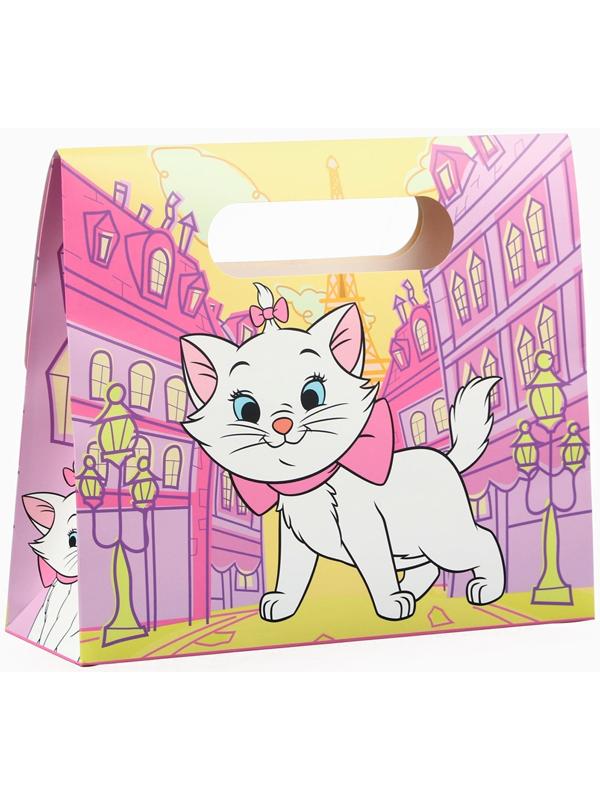 Пакет подарочный-коробка, Коты аристократы, 24х20х7 см