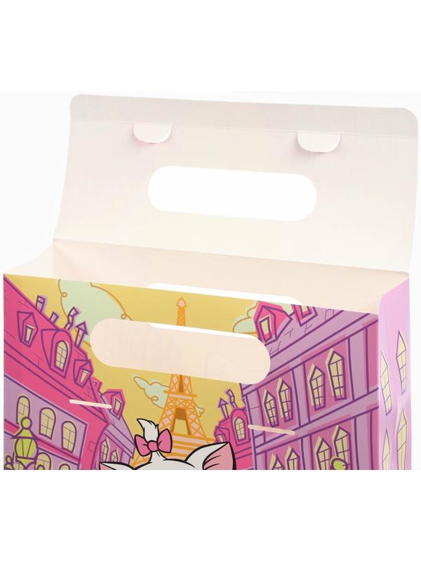 Пакет подарочный-коробка, Коты аристократы, 24х20х7 см