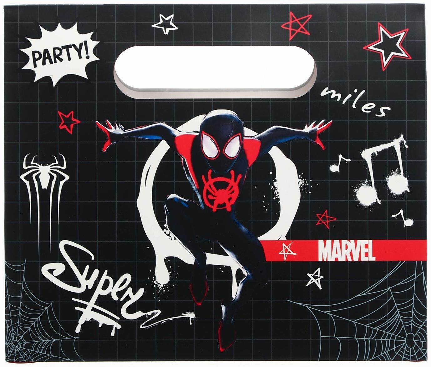 Пакет подарочный-коробка Amazing, Человек-паук, 24×20×7 см