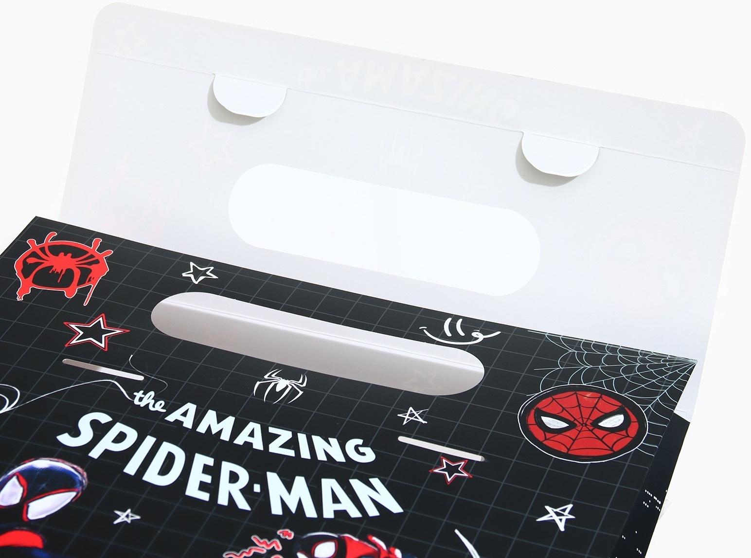 Пакет подарочный-коробка Amazing, Человек-паук, 24×20×7 см