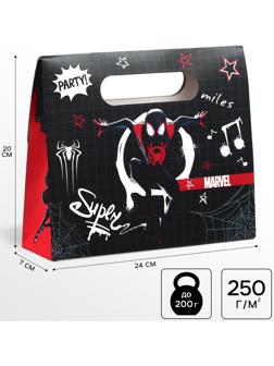 Пакет подарочный-коробка Amazing, Человек-паук, 24×20×7 см