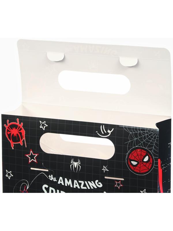 Пакет подарочный-коробка Amazing, Человек-паук, 24×20×7 см