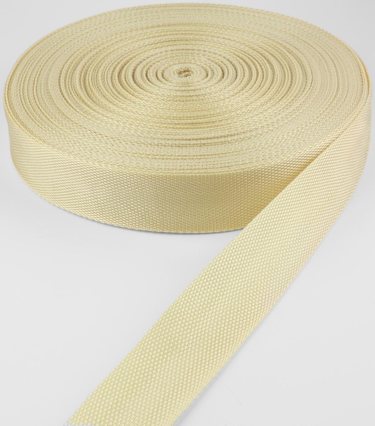 Стропа ременная, 40 мм, 50 ± 1 м, плотность 15,5 гр/м, цвет бежевый №22