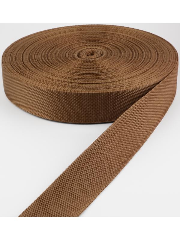 Стропа ременная, 40 мм, 50 ± 1 м, плотность 12 гр/м, цвет коричневый №29-1