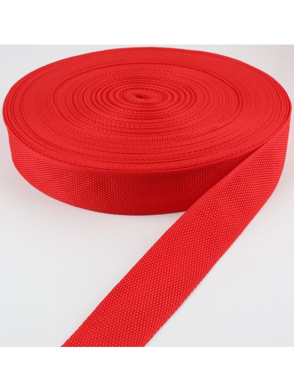 Стропа ременная, 40 мм, 50 ± 1 м, плотность 15,5 гр/м, цвет красный №35