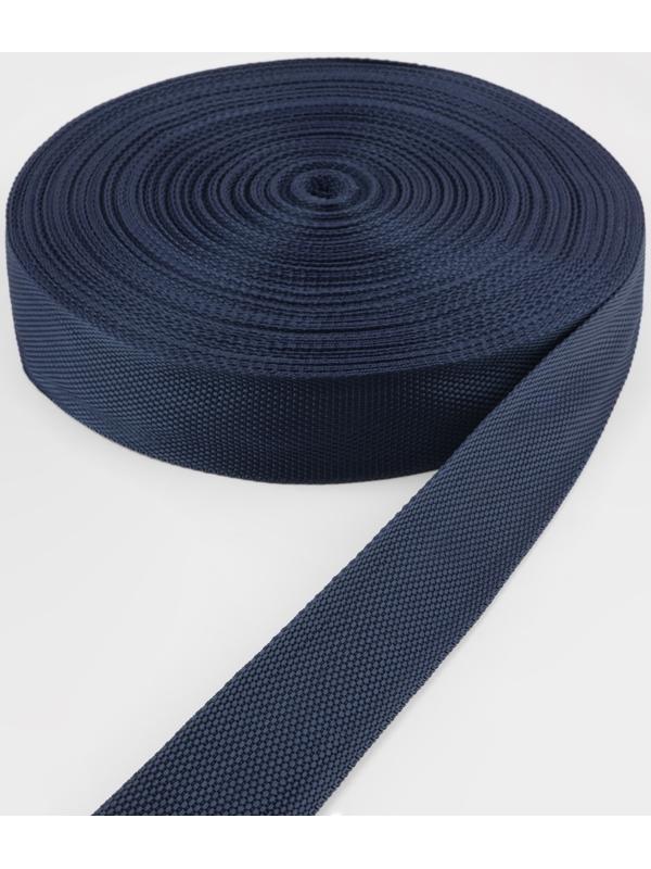 Стропа ременная, 40 мм, 50 ± 1 м, плотность 15,5 гр/м, цвет тёмно-синий №30