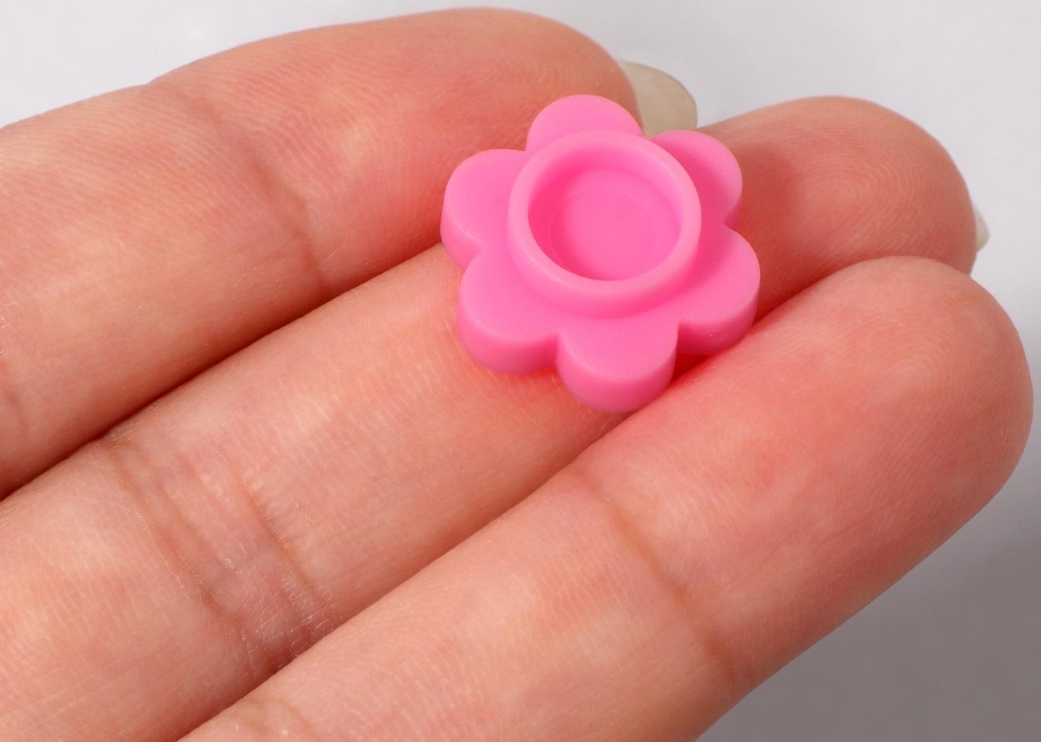 Лунки для клея, набор - 50 шт, цвет розовый