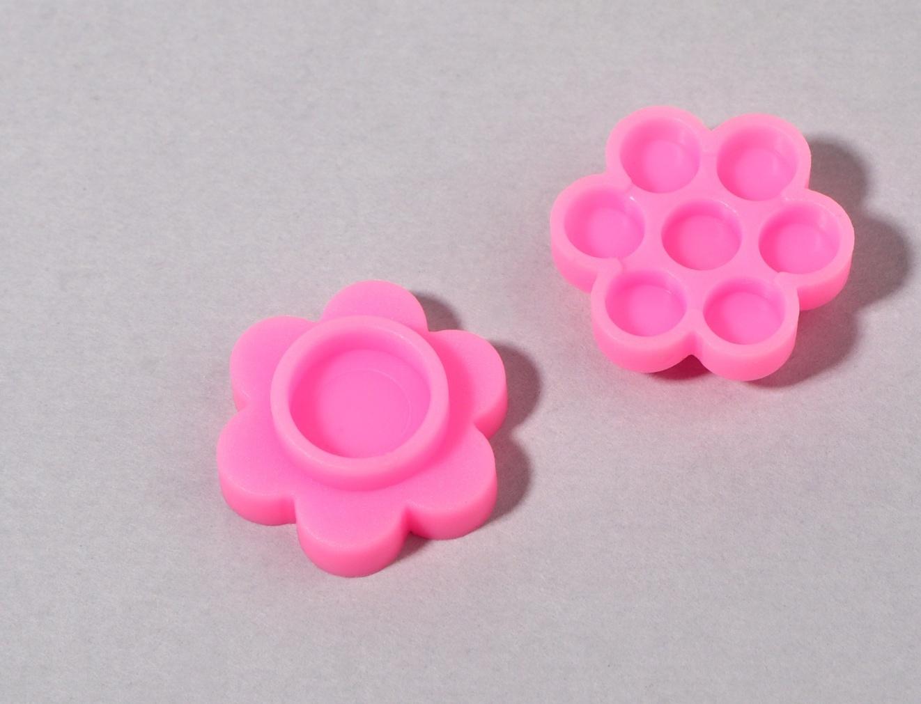 Лунки для клея, набор - 50 шт, цвет розовый