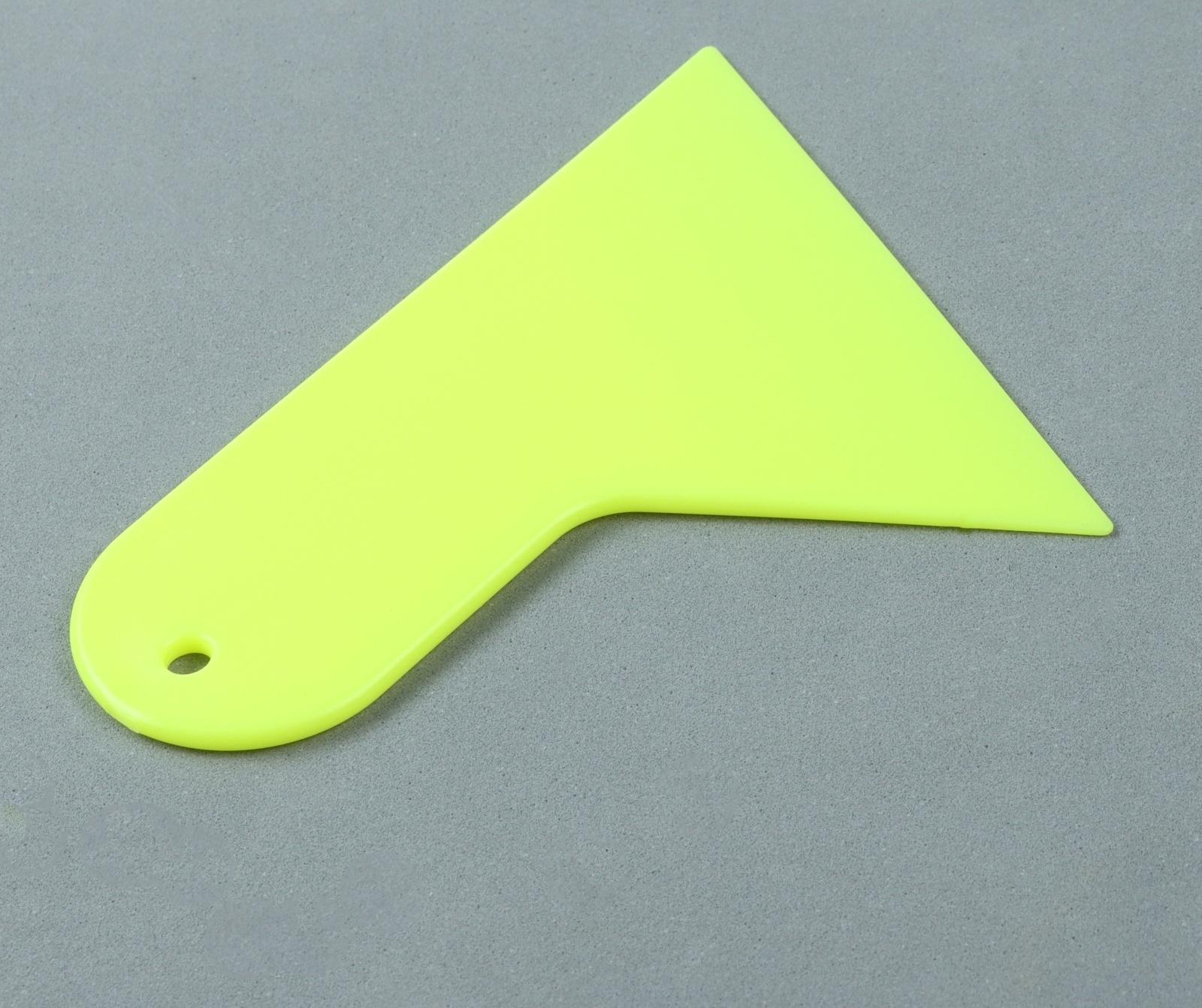 Шпатель для плёнки, 12×9.5 см, жёлтый