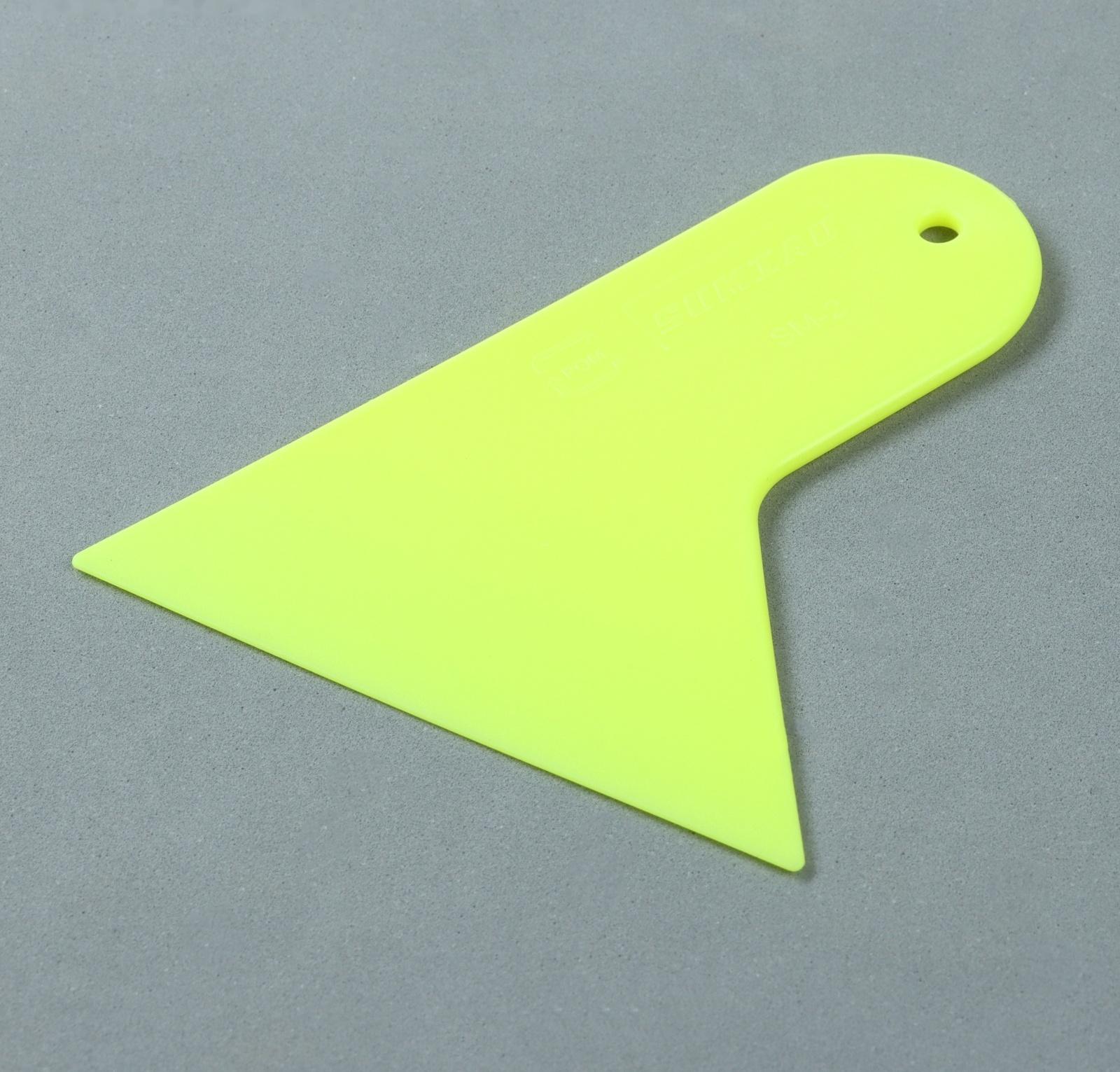 Шпатель для плёнки, 12×9.5 см, жёлтый