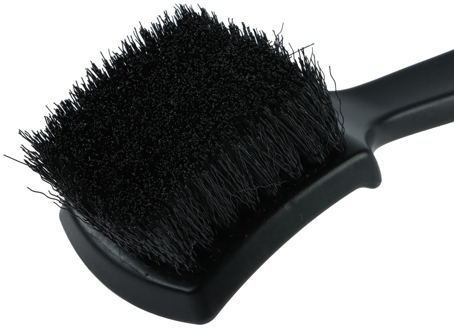 Щётка для мыться колёс Grand Caratt, средней жёсткости ворс, 20 см, чёрная, пластик