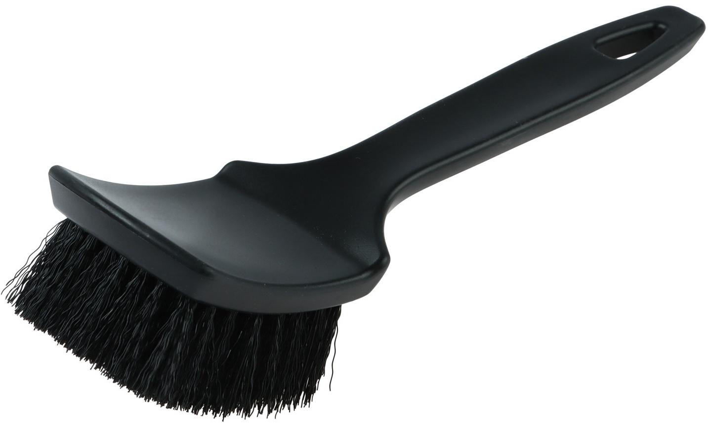 Щётка для мыться колёс Grand Caratt, средней жёсткости ворс, 20 см, чёрная, пластик