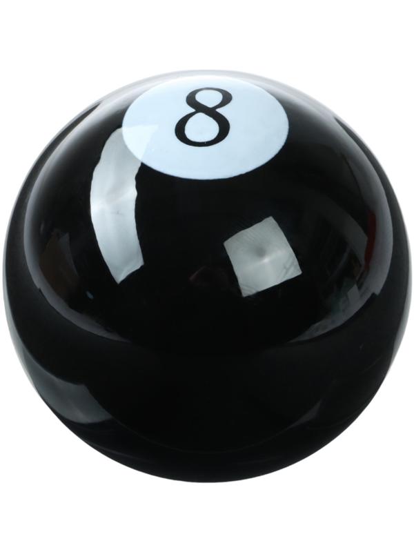 Ручка КПП, бильярдный шар №8, чёрный, диаметр 56 мм, под резьбу М8/М10