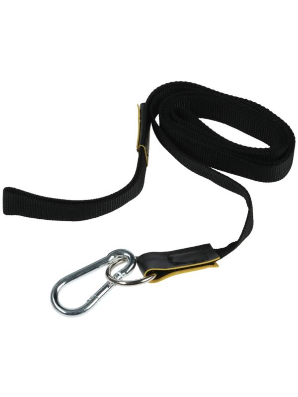 Чомбур для лошади, 2,5 м, чёрный, карабин