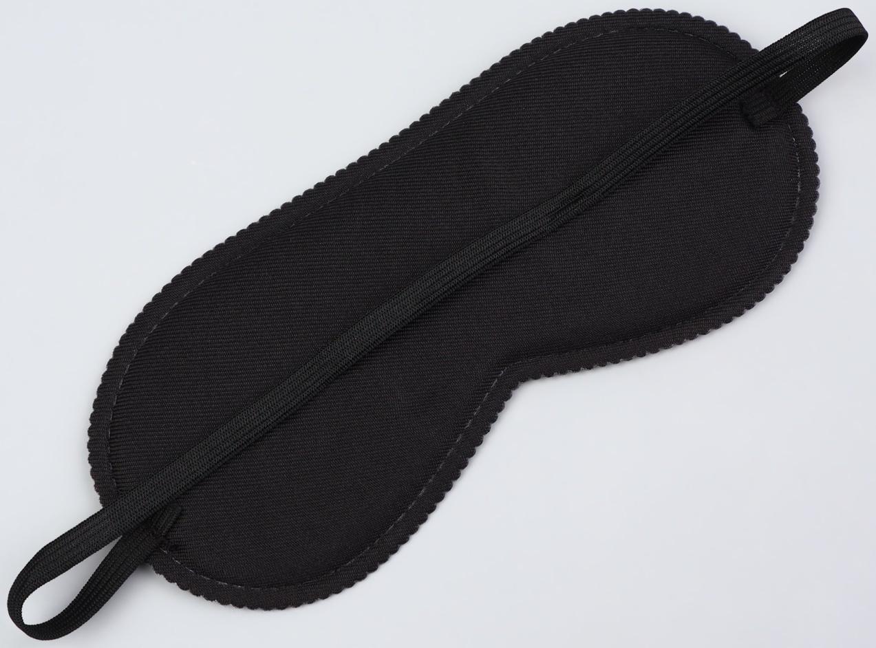 Маска для сна «Космос», 19 × 8,5 см, резинка одинарная, цвет чёрный