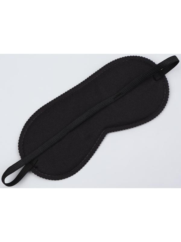 Маска для сна «Космос», 19 × 8,5 см, резинка одинарная, цвет чёрный