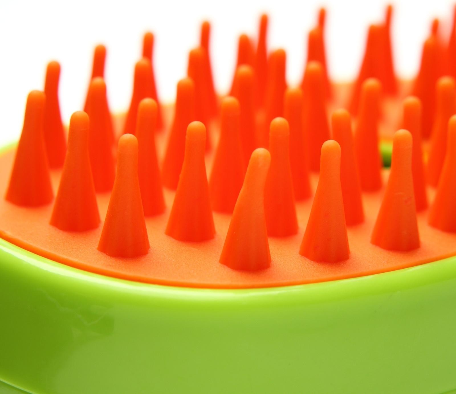 Паровая щетка-расческа для животных, с USB-зарядкой, зелёная