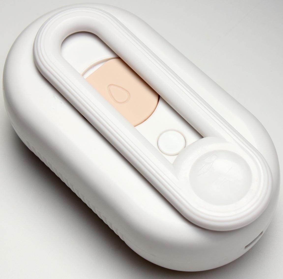 Паровая щетка-расческа для животных, с USB-зарядкой и выдвижной ручкой, белая