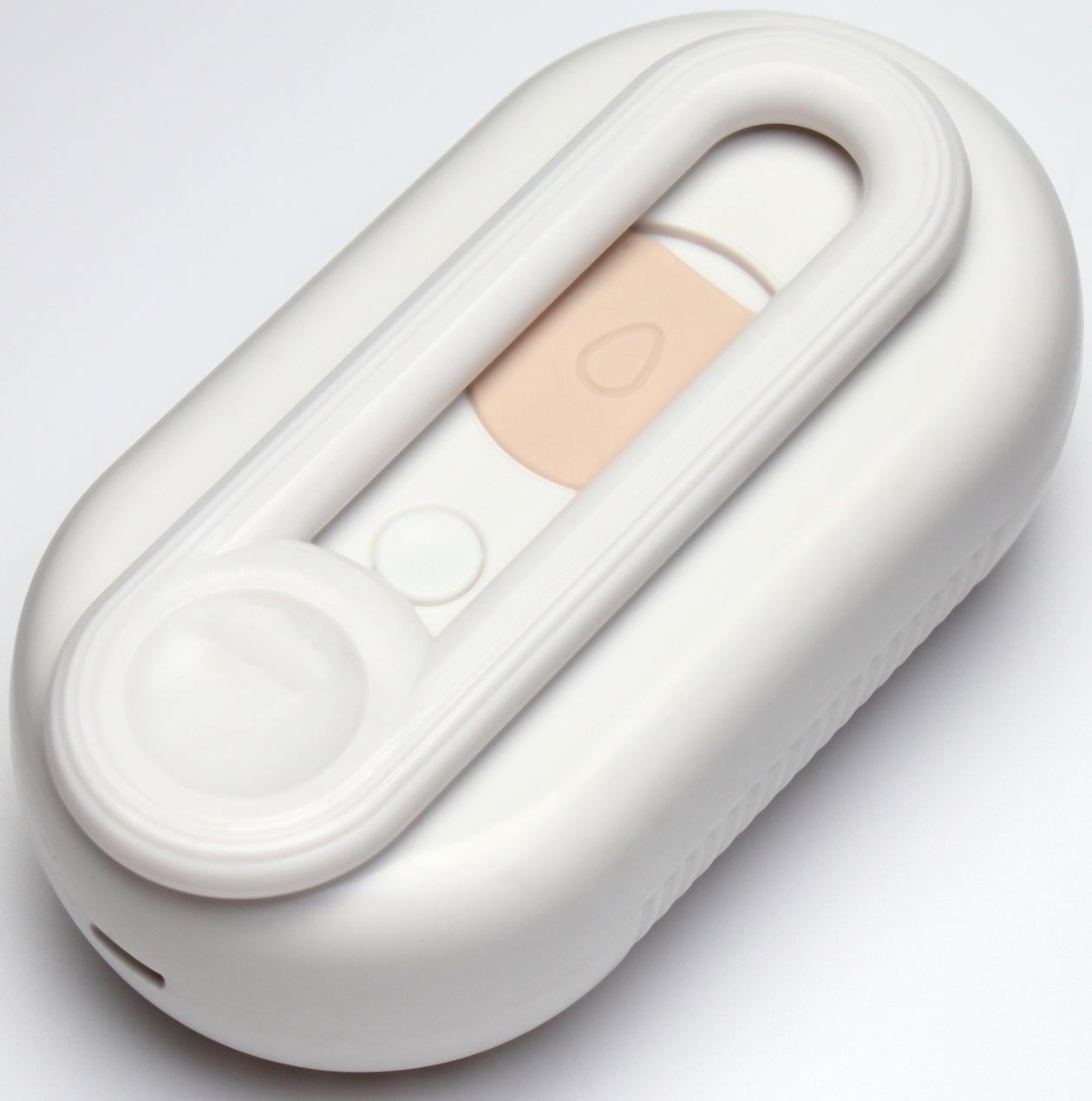 Паровая щетка-расческа для животных, с USB-зарядкой и выдвижной ручкой, белая