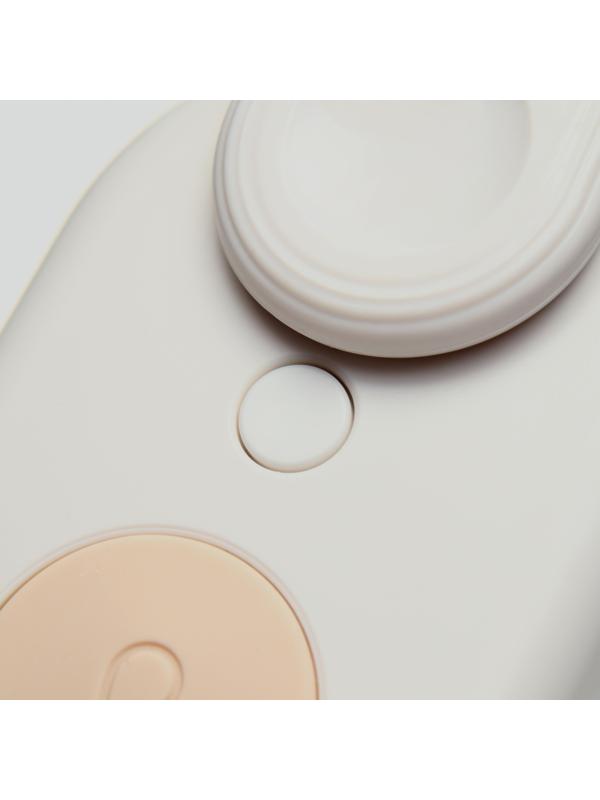 Паровая щетка-расческа для животных, с USB-зарядкой и выдвижной ручкой, белая