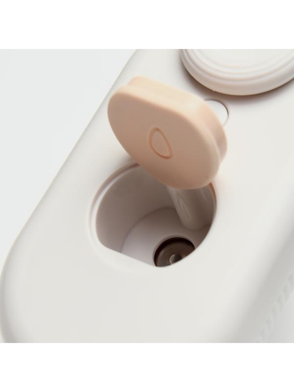 Паровая щетка-расческа для животных, с USB-зарядкой и выдвижной ручкой, белая