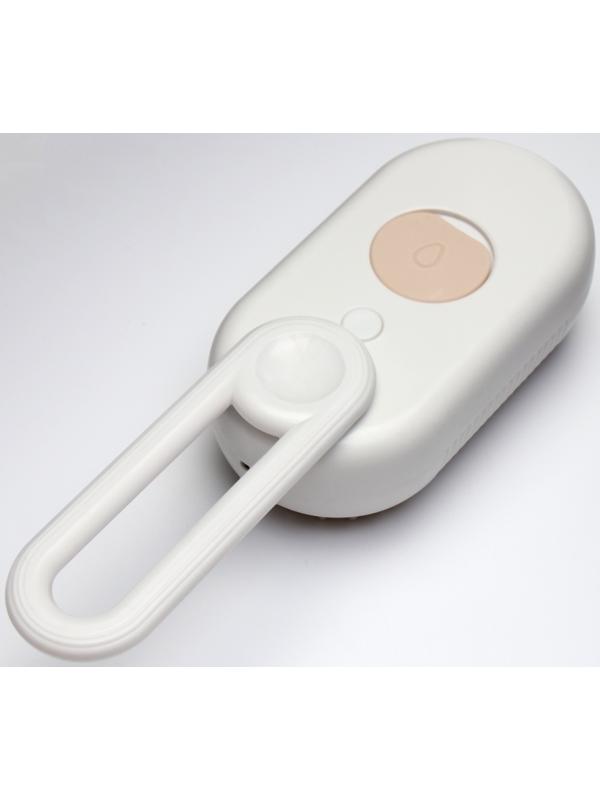 Паровая щетка-расческа для животных, с USB-зарядкой и выдвижной ручкой, белая