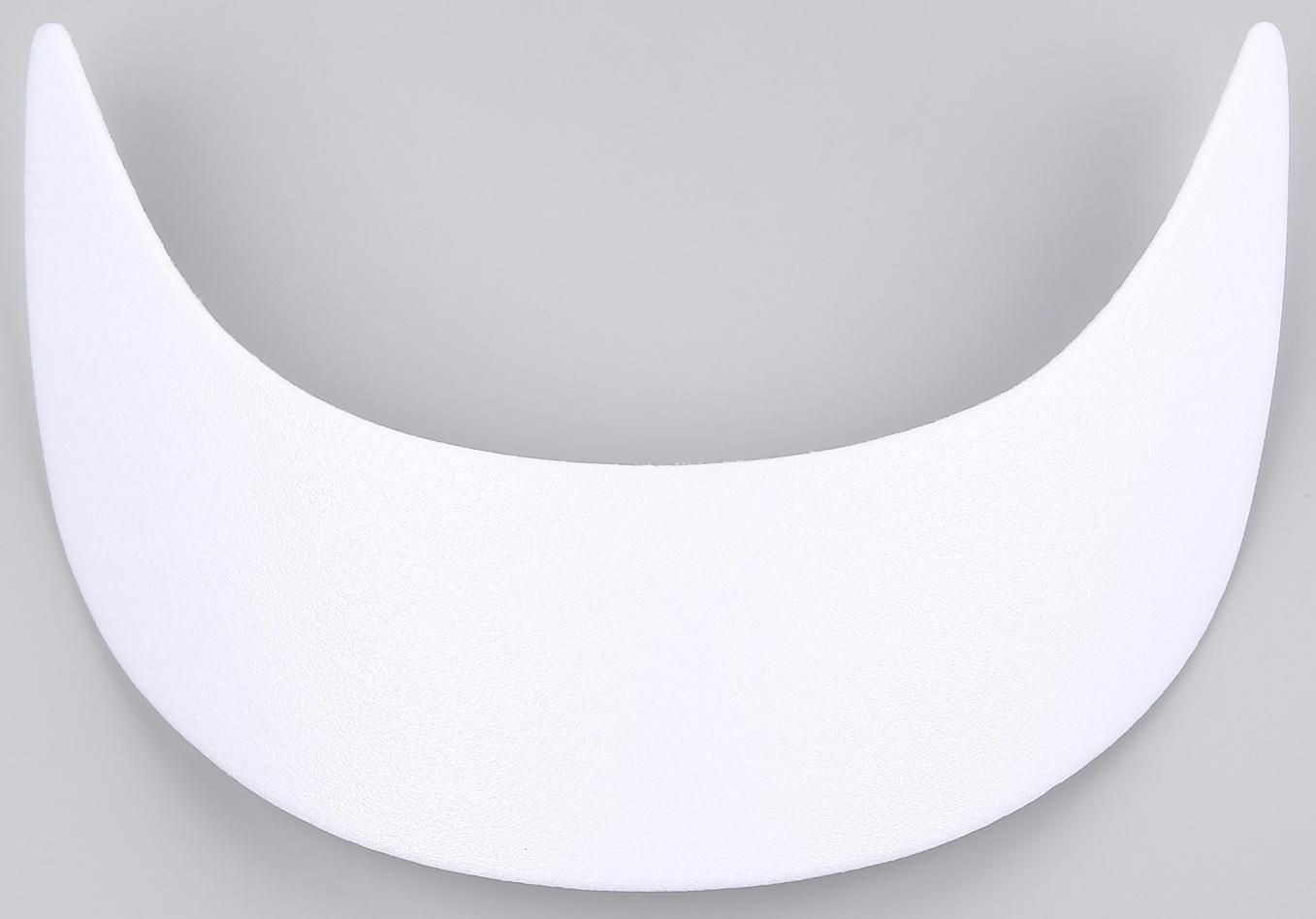 Козырёк для кепки, гнутый, 5.5×19 см, белый, цена за 1 штуку