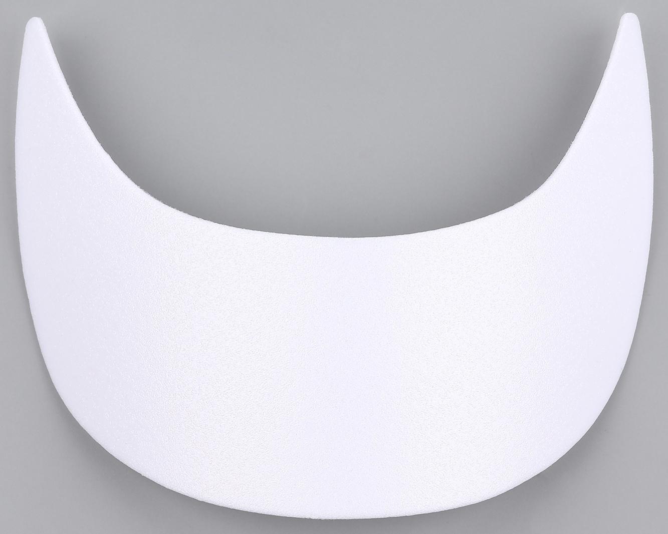 Козырёк для кепки, гнутый, 7×19.5 см, белый, цена за 1 штуку