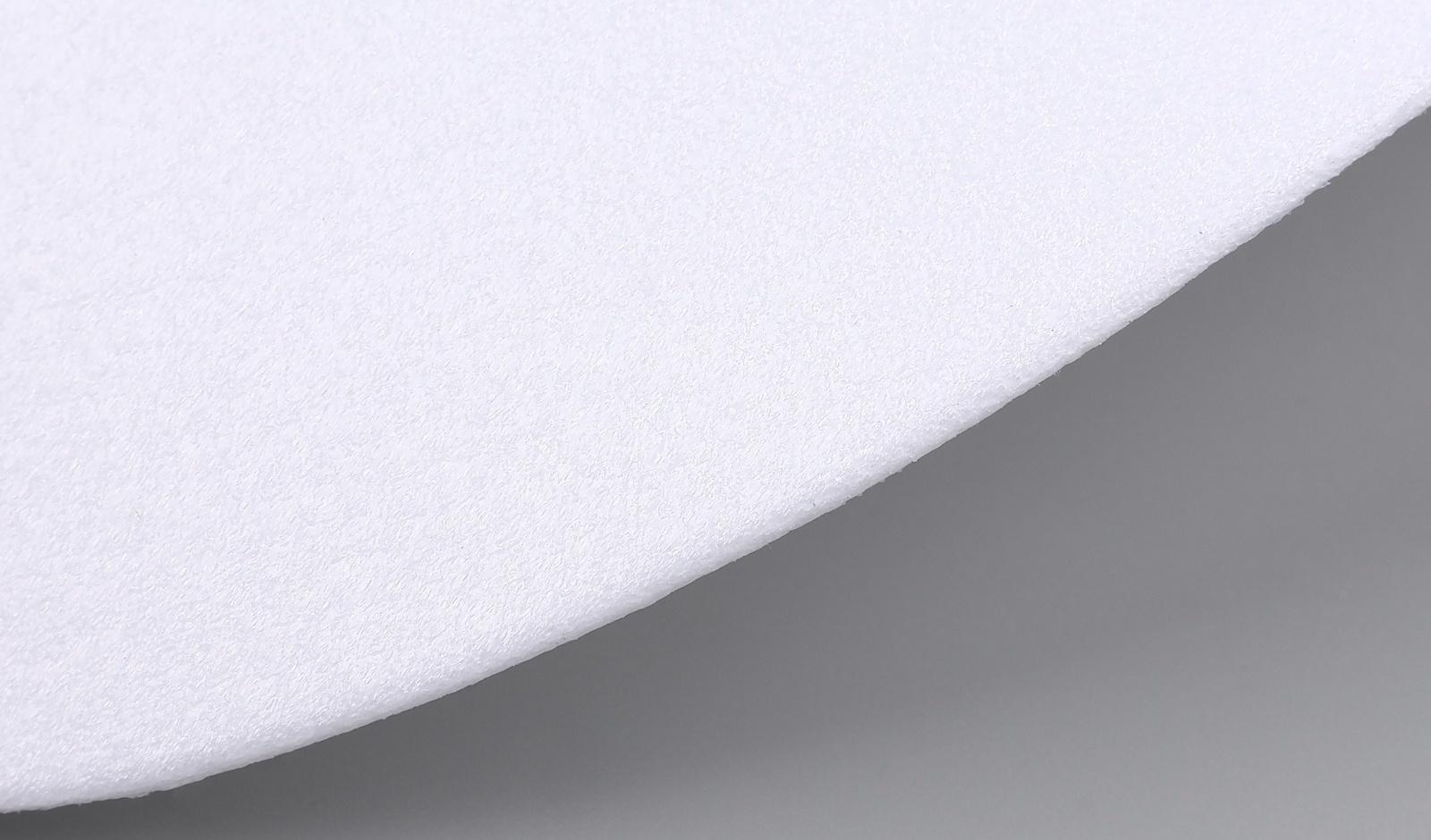 Козырёк для кепки, гнутый, 7×19.5 см, белый, цена за 1 штуку