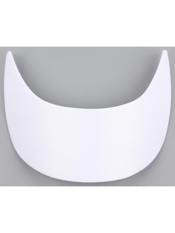 Козырёк для кепки, гнутый, 7×19.5 см, белый, цена за 1 штуку