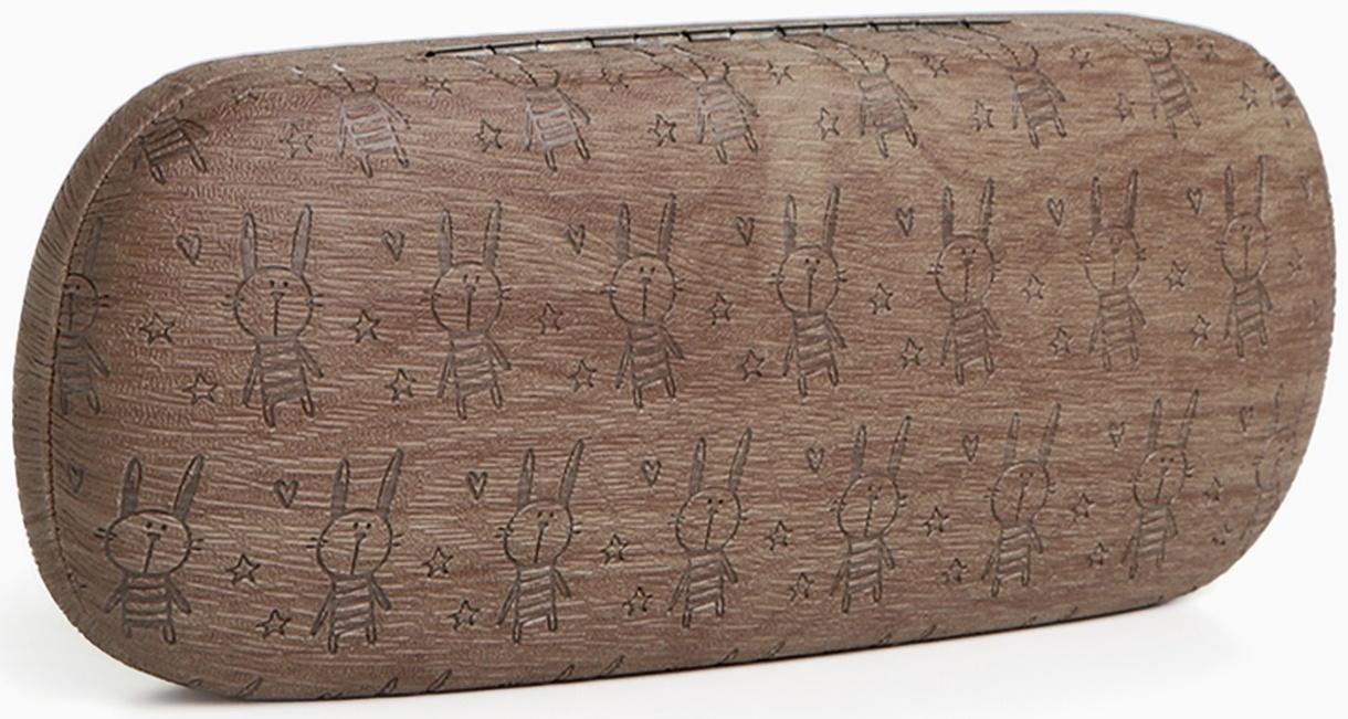 Футляр для очков на хлопушке «Выбражулька», длина 16 см, цвет коричневый