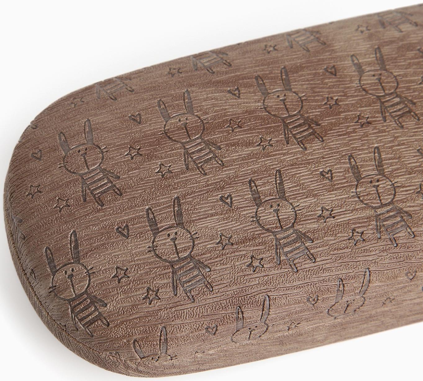 Футляр для очков на хлопушке «Выбражулька», длина 16 см, цвет коричневый