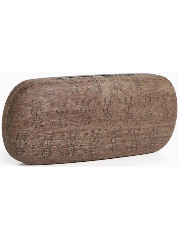 Футляр для очков на хлопушке «Выбражулька», длина 16 см, цвет коричневый